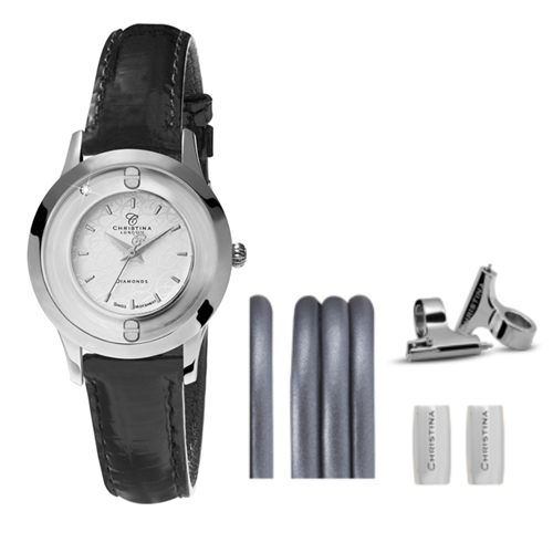 Collect ur 334SWBL  +Gunmetal Watch Cord set - Christina Jewelry & Watches
